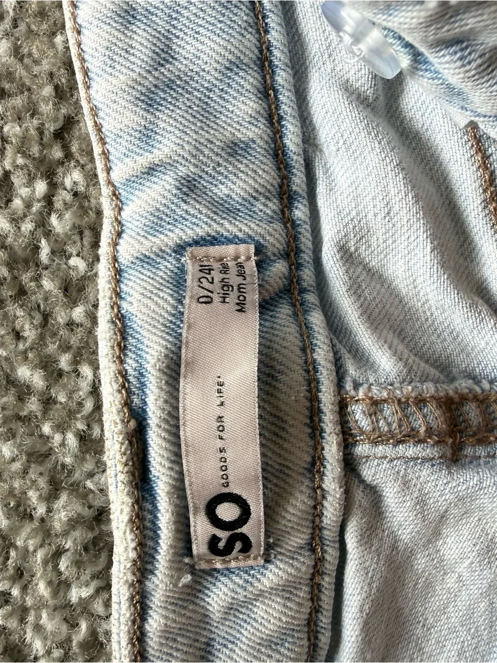 SO Light Blue Ripped Skinny Jeans